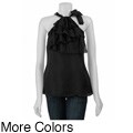 Velvet Heart Women's Tiered Front Halter Top