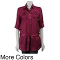 Velvet Heart Women's Long-sleeve Collared Shirt