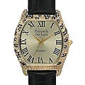 Kenneth Jay Lane Women's Black Leather Watch