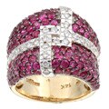 Encore by Le Vian 14k Gold Ruby and 3/4ct TDW Diamond Ring (H-I, SI2)