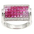 Encore by Le Vian 14k Gold Pink Sapphire/ Ruby/ 1/5ct TDW Diamond Ring (H-I, VS2-SI1-1)