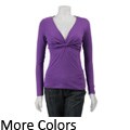 Kische Women's Long-sleeve Knot Top