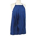 T-Bags Women's Blue Layered Mini-dress