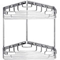 Chrome 2-basket Corner Shower Caddy
