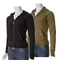 deVinne Junior's Ruched-front Hoodie Jacket