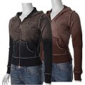 deVinne Junior's Gradient Print Zip Front Hoodie