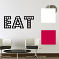 Vinyl EAT Sign Wall Decals