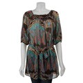 Lily White Women's Paisley Printed Tunic