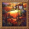 Nancy O'Toole 'Morning Light Tuscany' Framed Canvas Art