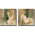 Lanie Loreth 'Waking Woman I & II' Canvas Two-piece Art Set