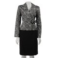 Isabella Suits Women's Lace Jacquard Skirt Suit