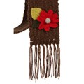 Handmade 'Solid Earth' Laurel Crocheted Scarf (Nepal)