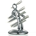 The Ex 5pc Knife Set with Limited Edition Chrome Holder designed by Raffaele Iannello - (Pack of 2)