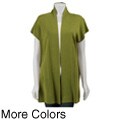 Colourworks Women's Short-sleeve Open Cardigan