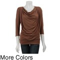 Colourworks Women's Drape-front Top