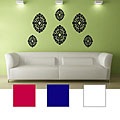 Oval Baroque Vinyl Wall Decals (Set of 6)