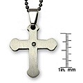 Stainless Steel Men's Cross Pendant Necklace