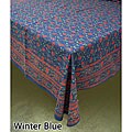 Fair Trade Winter Blue Table Covers/ Napkin Set (India)