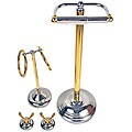 Moen Brighton Chrome/ Polished Brass 4-piece Bath Accessory Kit