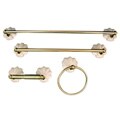 Moen Shell White/ Polished Brass 4-piece Bath Accessory Kit
