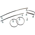 Moen Modern Chrome/ White 6-piece Bath Accessory Kit