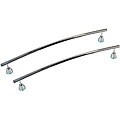 Moen Modern Chrome/ White 18-inch Towel Bars (Set of 2)