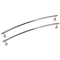 Moen Modern Chrome/ White 24-inch Towel Bars (Set of 2)