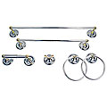 Moen Yorkshire Chrome with Polished Brass 6-piece Bath Accessory Kit
