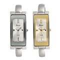 Geneva Women's Platinum Skinny Rectangular Cuff Watch