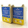Pack of 2 Epson T018201 Color Inkjet Cartridges (Remanufactured)