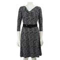 Tahari ASL Women's Cowl Neck Jersey Dress