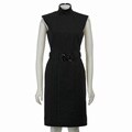 Tahari ASL Women's Ponte Sheath Belted Dress