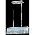 Glass and Crystal Pendant Chandelier Light Fixture