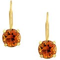 10k Yellow Gold Ecstasy Topaz Earrings