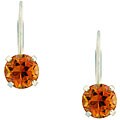 10k White Gold Ecstasy Topaz Earrings