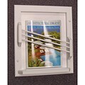 Contemporary White Magazine Rack