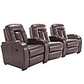Michael 5-piece Leather Recliner Home Theater Set