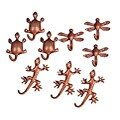 Elegant Sparkling Gemstone Animal Hooks (Set of 9)