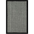 Hand-tufted Ebony/ White Wool Rug (3'6 x 5'6)