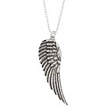 Charming Life Sterling Silver Guardian Angel Wing Pendant Necklace