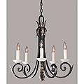 Acanthus Rich Gold Patina 5-light Chandelier