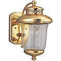 Carolton Polished Brass 1-light Outdoor Wall Sconce