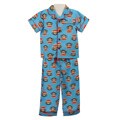 Small Paul by Paul Frank Boys' Blue Monkey Print Pajama Set