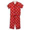 Small Paul by Paul Frank Boys' Red Skull Monkey Print Pajama Set