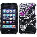 iPhone 3G/ 3GS Skull Patch Rhinestone Diamond Case