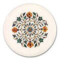 Marble Inlay 'Untrodden Path' Plate (India)