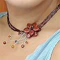 Garnet 'Floral Chic' Choker (Thailand)