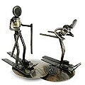 Auto Part 'Rustic Skiers' Statuette (Mexico)