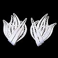 Sterling Silver 'Filigree Leaves' Clip-on Earrings (Indonesia)