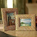 Set of 2 Pandanus 'Natural' Photo Frames (Indonesia)